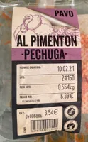 Pechuga pavo al pimentón