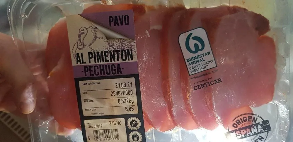 Pechuga pavo am pimenton