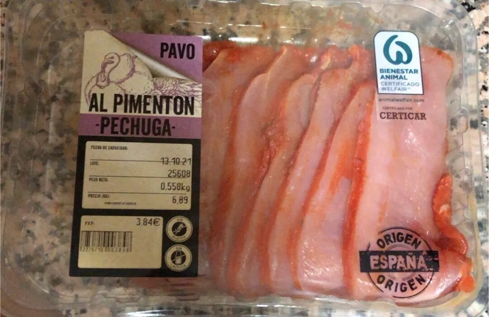 Pechuga de pavo al pimentón