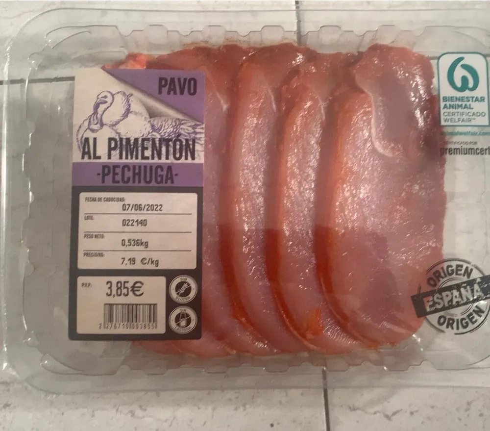 Pechuga de Pavo al Pimentón