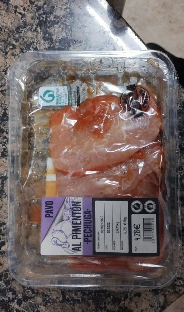 Pechuga de pavo al pimentón