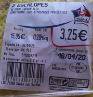Escalope cordon bleu garnie au Comté et au bacon