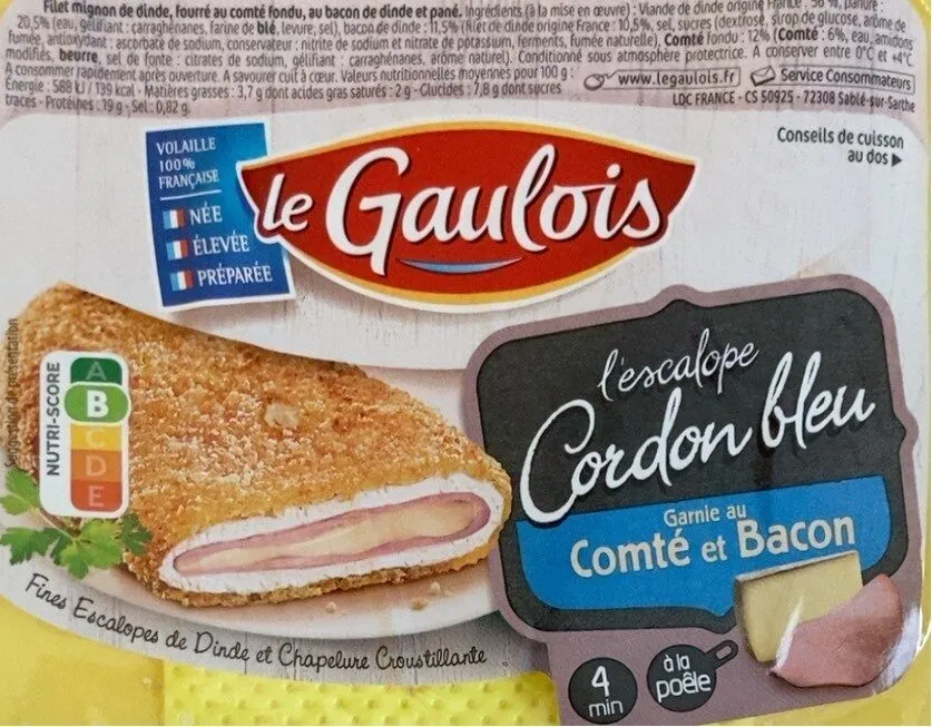 L’escalope Cordon bleu Garnie au Compté et Bacon