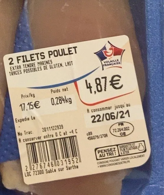 Filets poulet