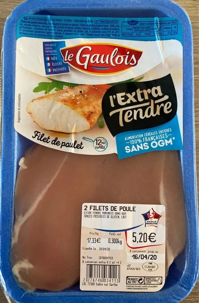 Filet de poulet extra tendre