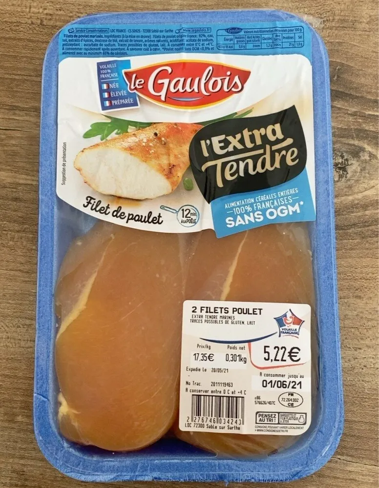 Filet de poulet « l’extra tendre »