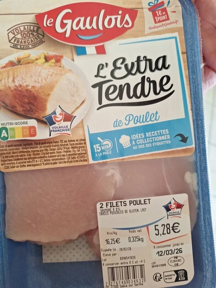 Poulet extra tendre
