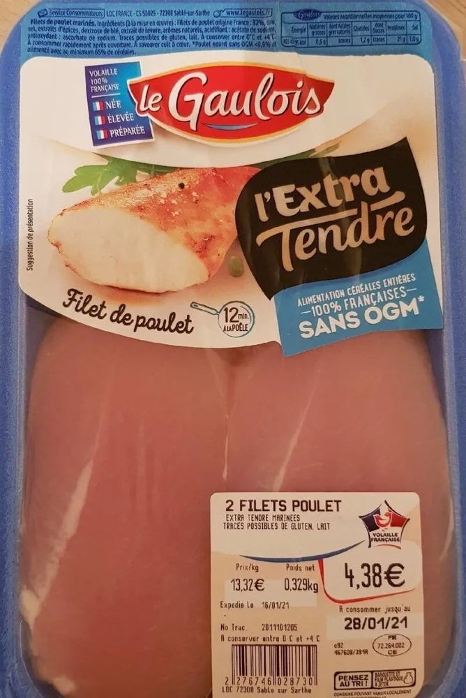 Extra tendre filet poulet