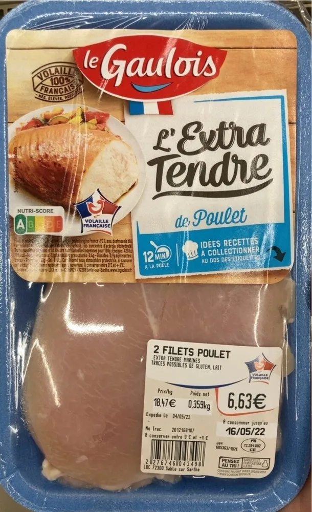Extra tendre de poulet