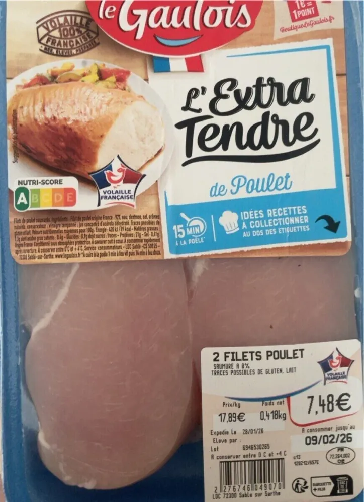 L’extra tendre de poulet