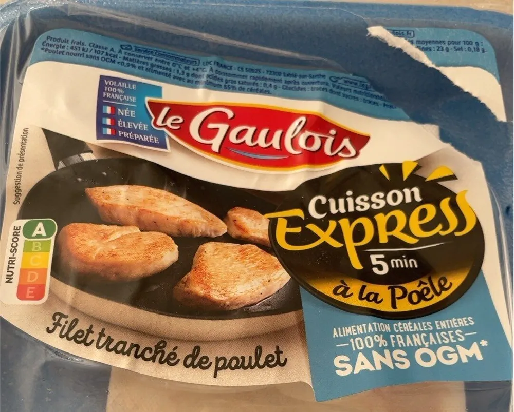 Filet tranché de poulet