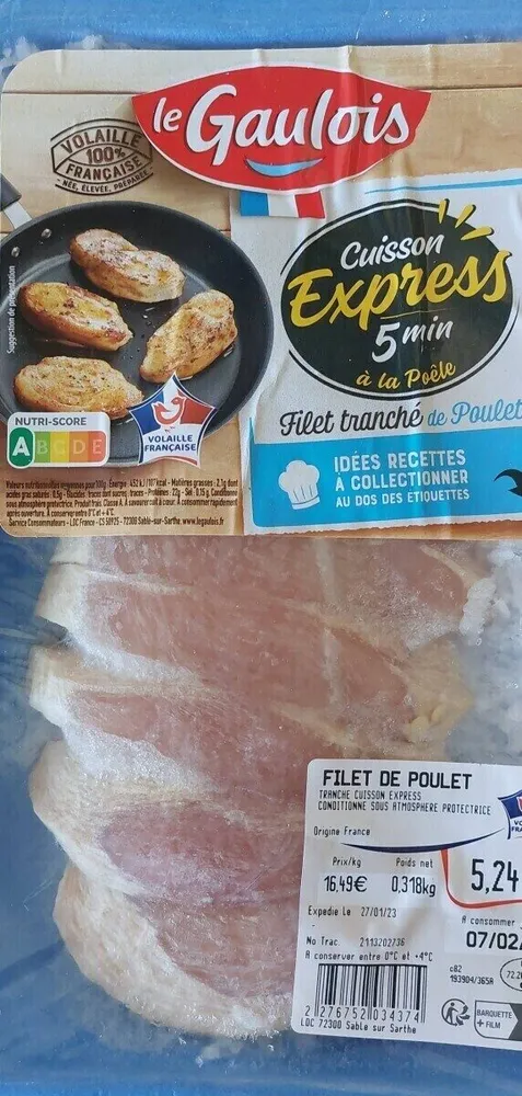Filet Tranché d1e Poulet