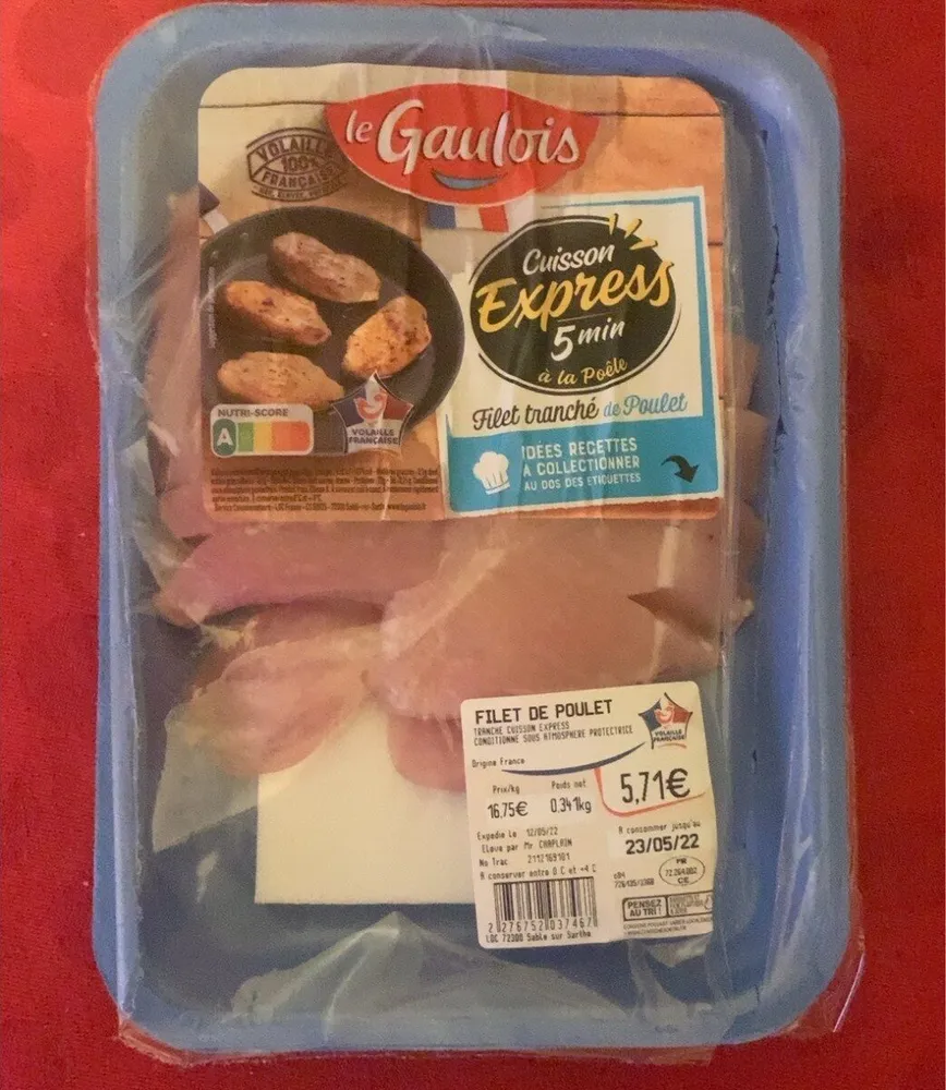 Filet tranche de poulet
