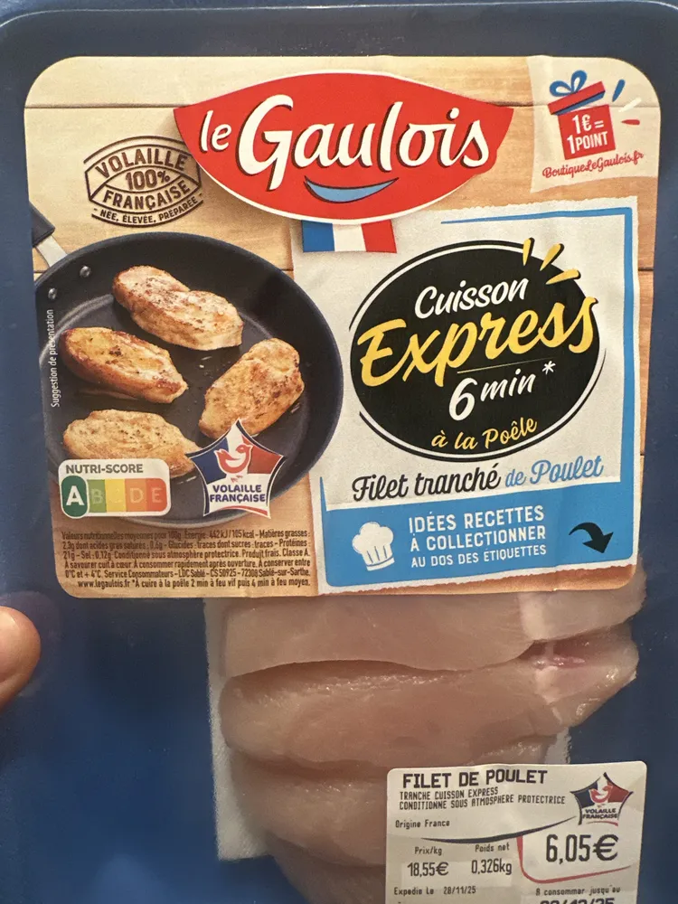 Filet Tranché De Poulet Cuisson Express 6 Min À La Poêle