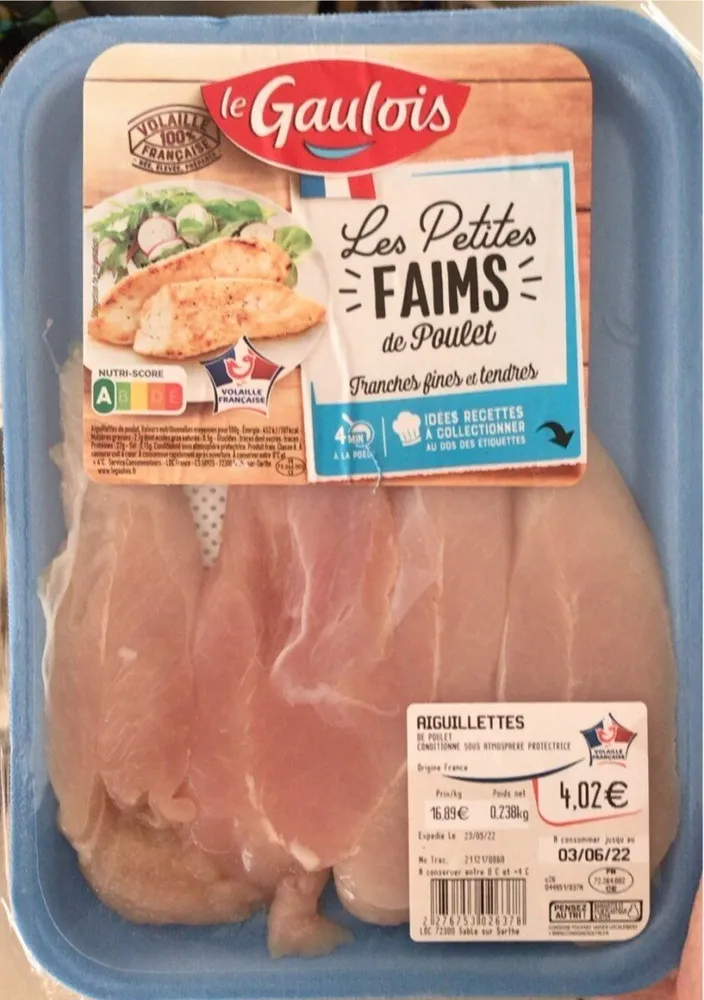 Aiguillettes de poulet
