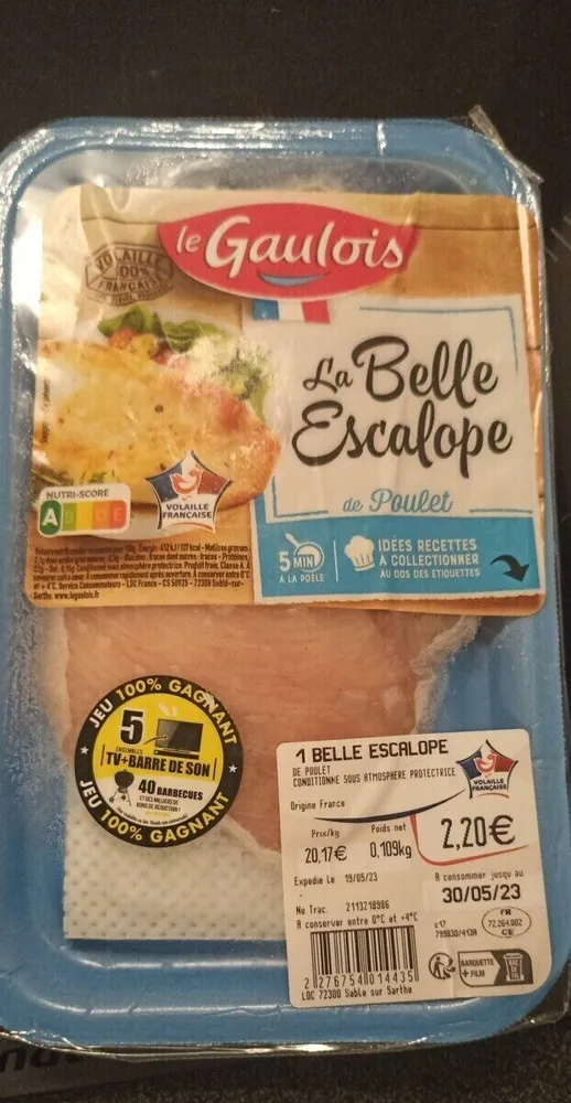 La belle escalope de poulet