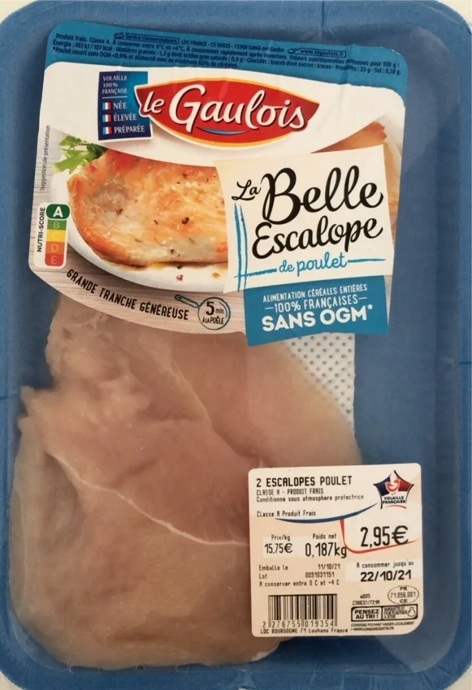 La belle escalope de poulet