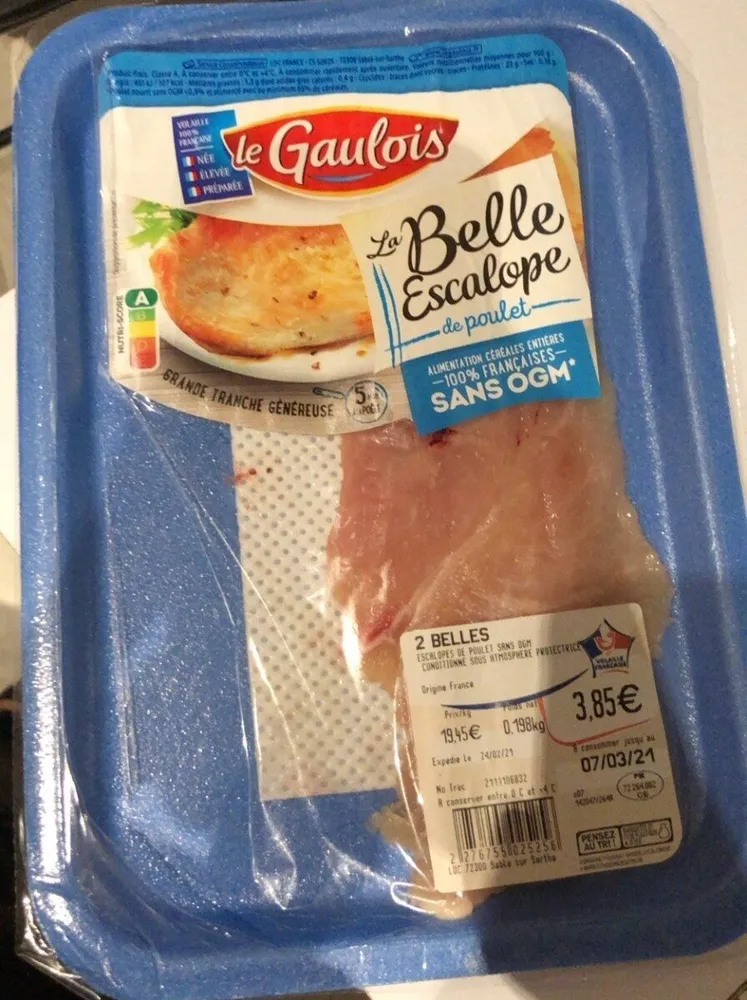 La belle escalope de poulet