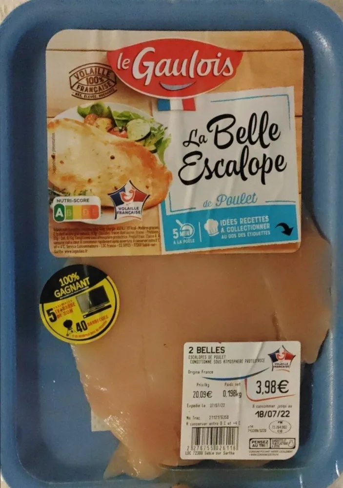 La belle escalope de poulet