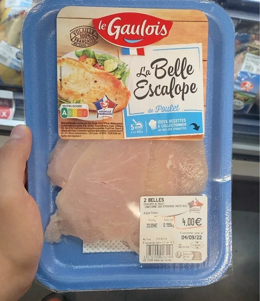 La belle escalope de poulet