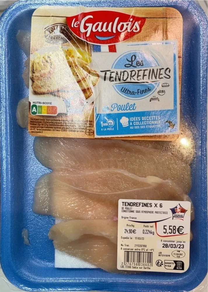 Les tendrefines de poulet