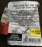Saucisson pur porc VALFOR
