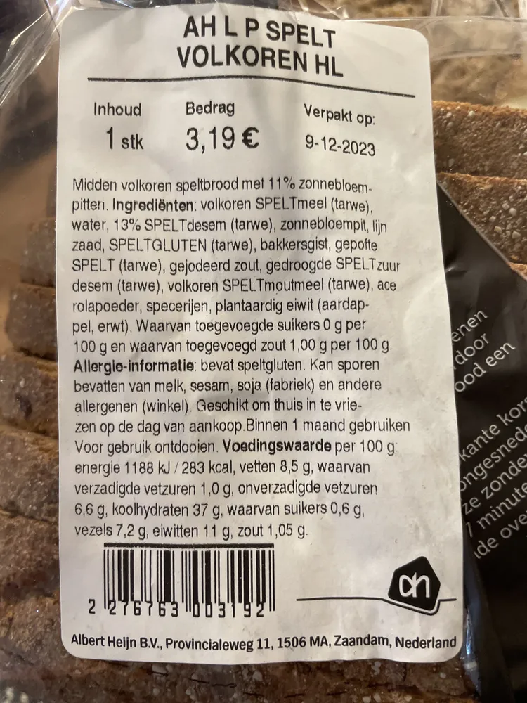 Spelt Volkoren