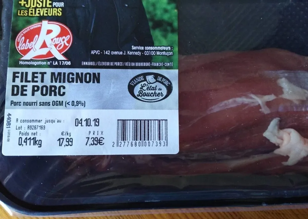 Filet mignon de porc