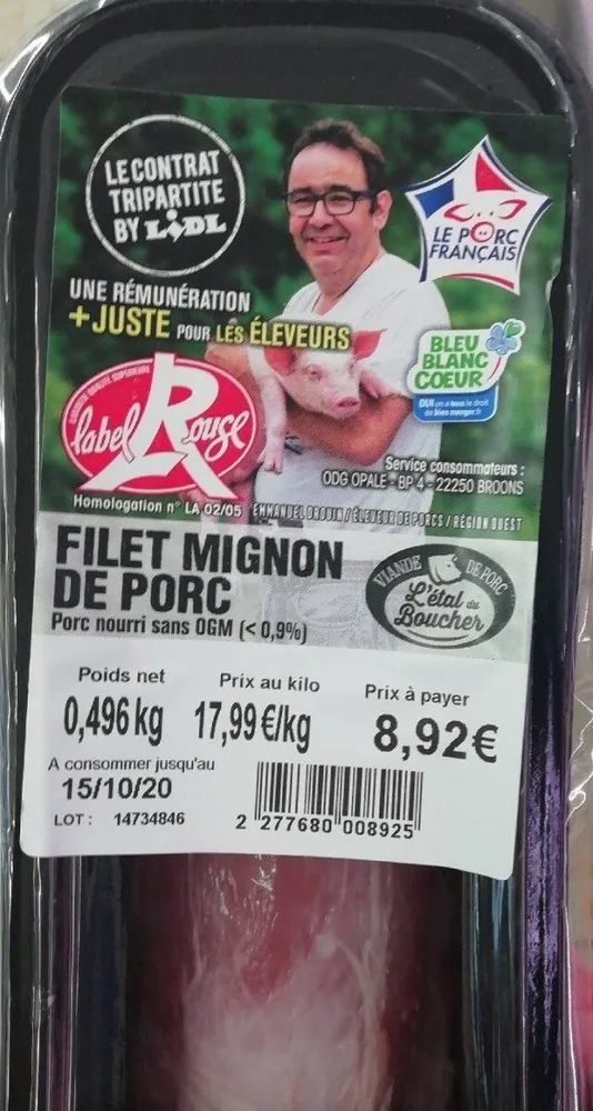 Filet mignon de porc