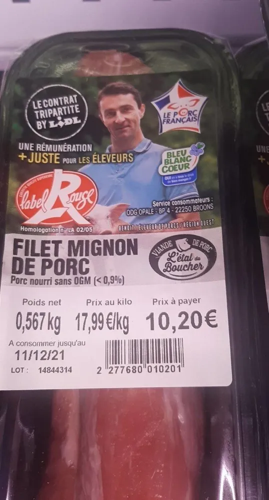 Filet mignon de porc