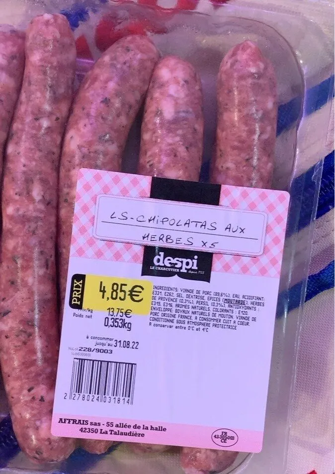 Chipolatas aux herbes