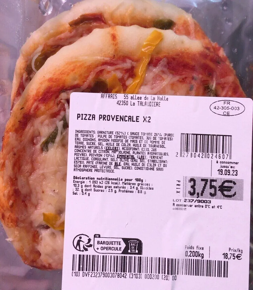 Pizza provençale