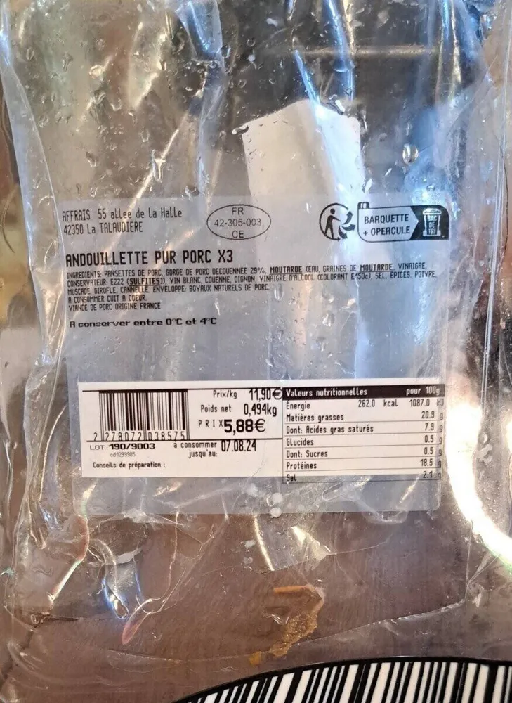 Andouillette pur porc