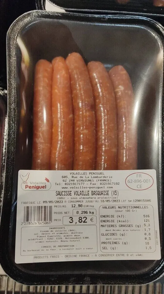 Saucisse basquaise