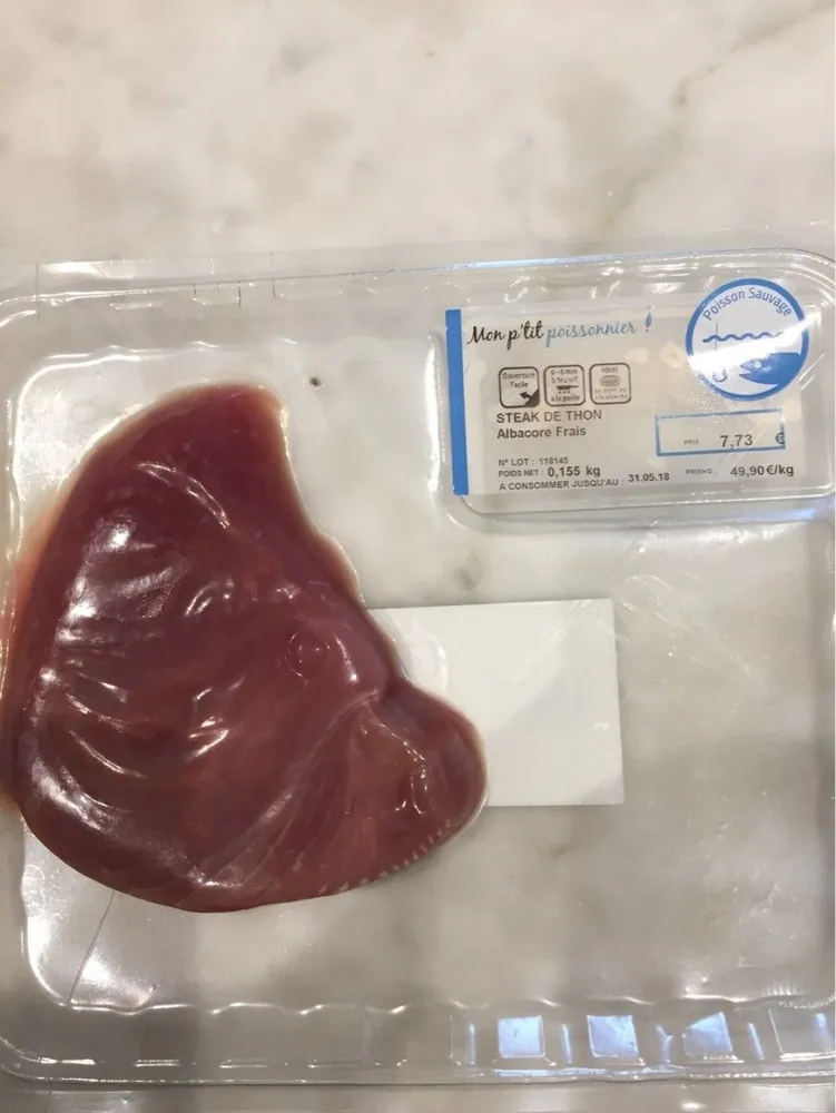 Steak thon albacore frais sous vide