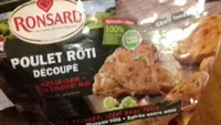 Poulet rôti découpé