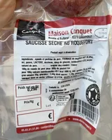 Saucisse seche au roquefort