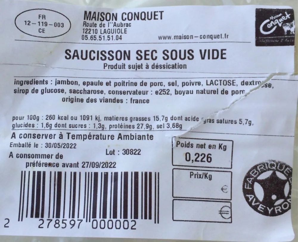 Saucisson sec
