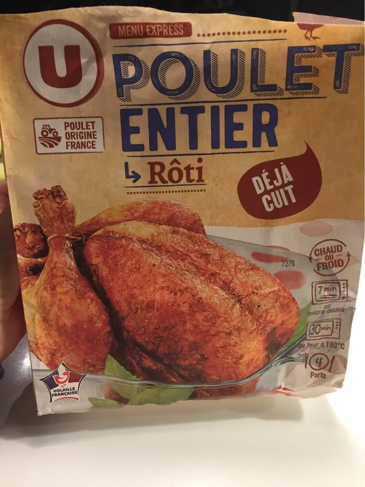 Poulet entier Rôti
