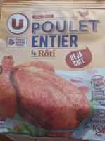 Poulet entier rôti cuit