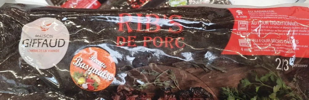 Ribs basquaise
