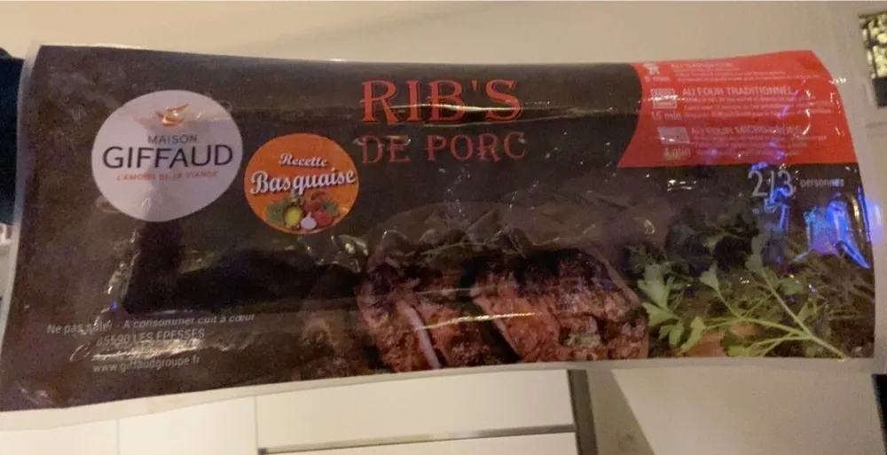 Ribs basquaise