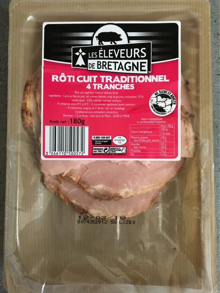 Rôti cuit traditionnel 4 tranches