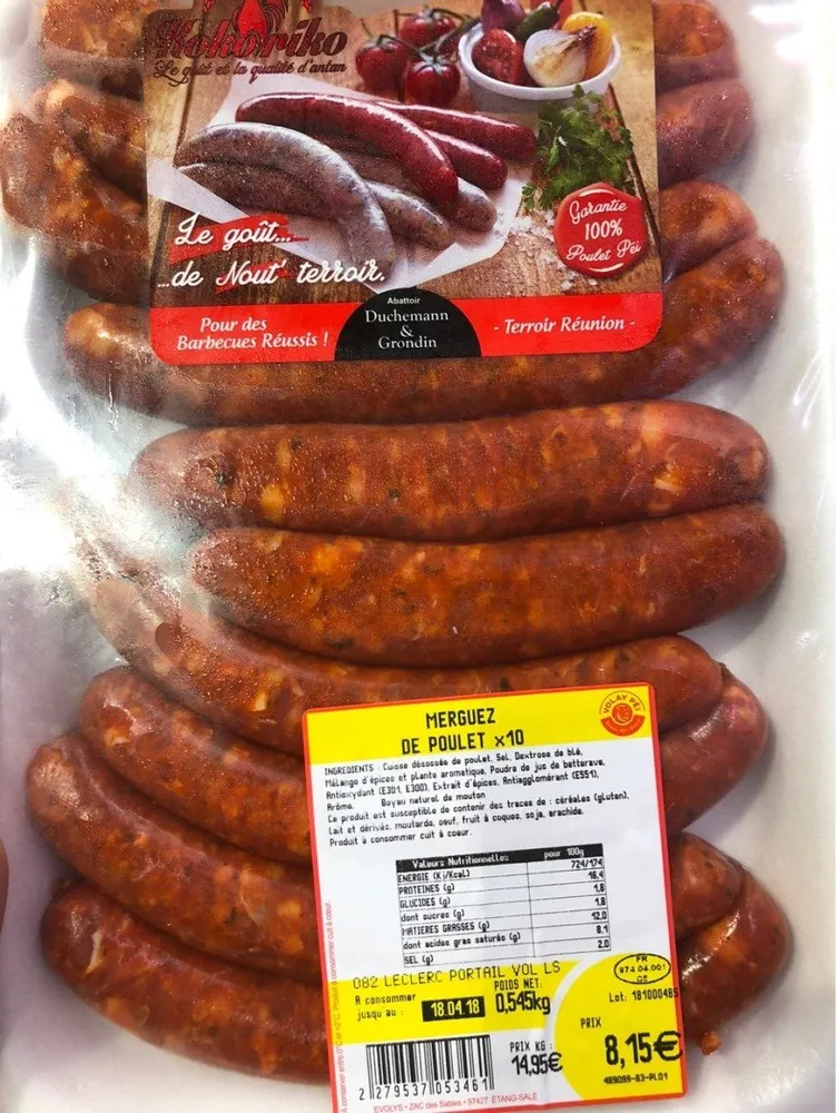 Merguez de poulet