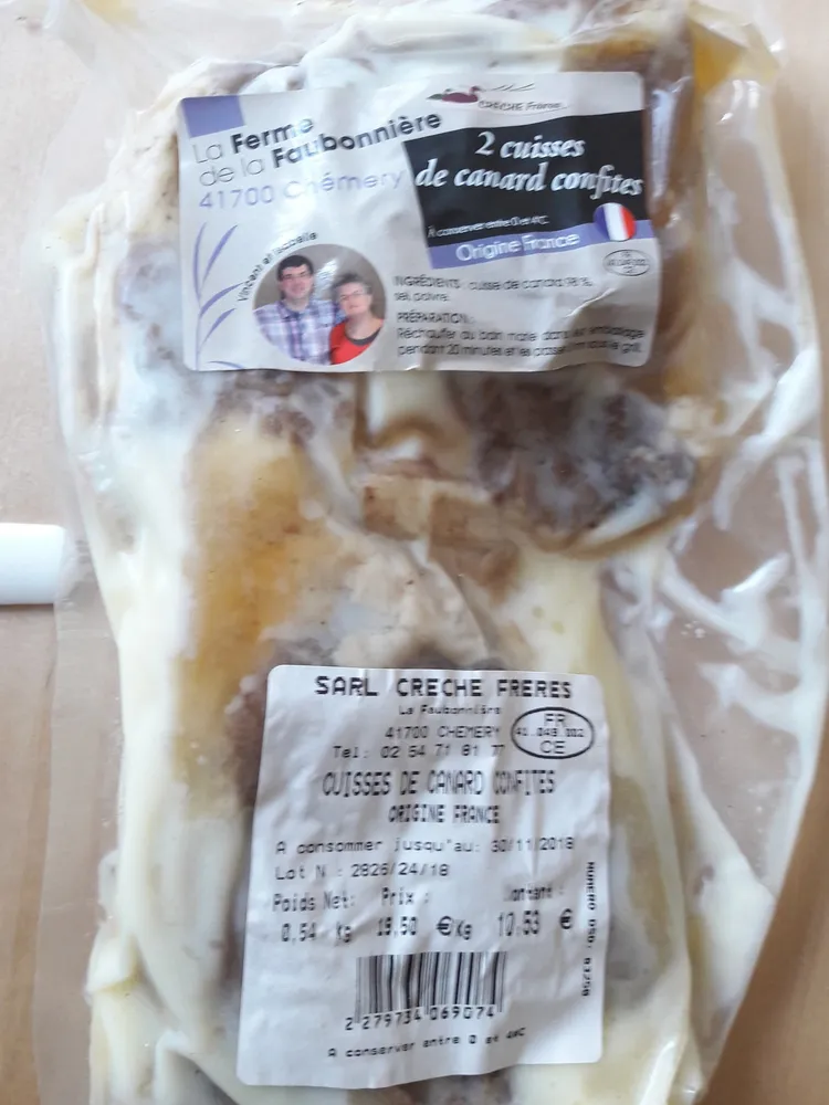 cuisses de canard confites