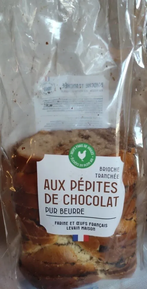 Brioche Tranchée aux pépites de chocolat