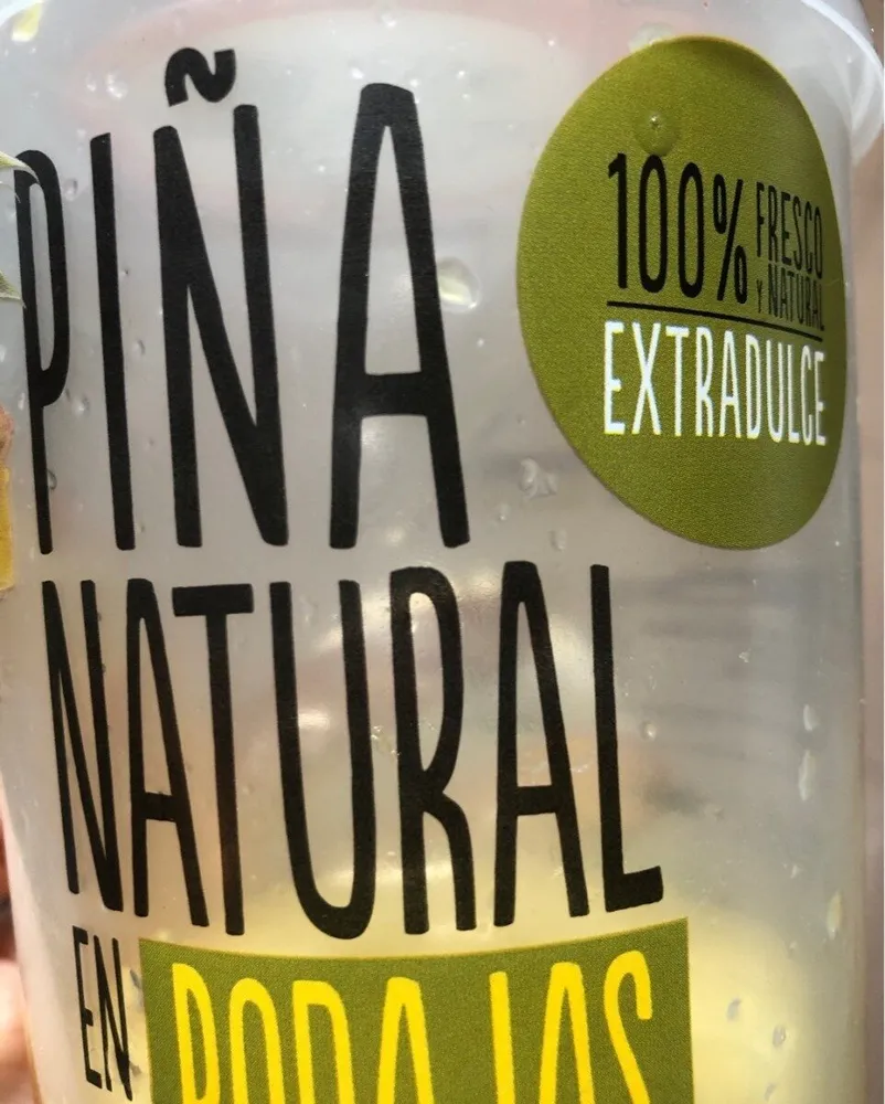 PIÑA NATURAL RODAJAS