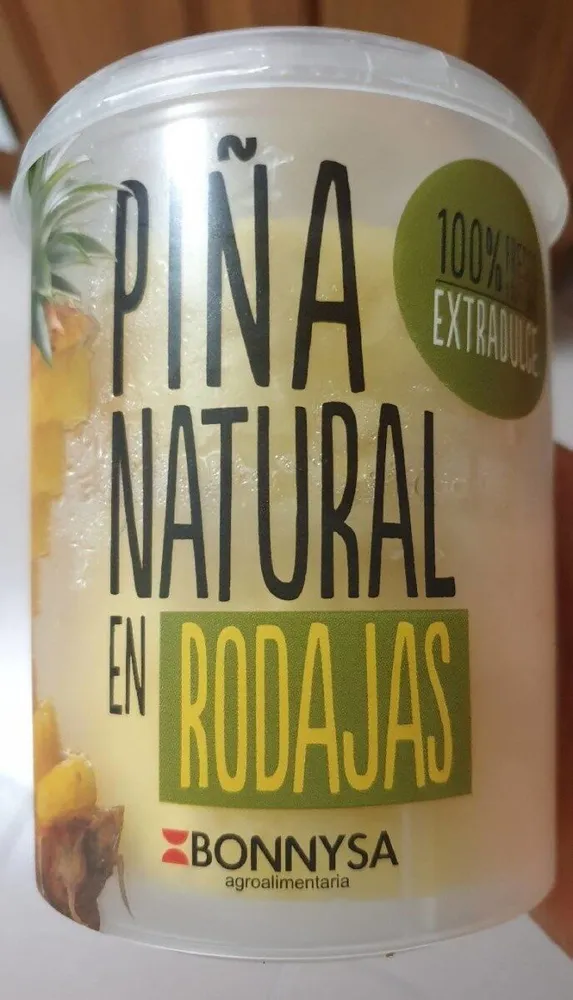 Piña natural en rodajas Bonnysa