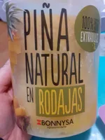 Piña natural en rodajas