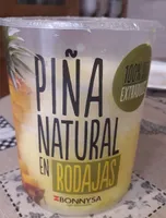 Piña natural en rodajas